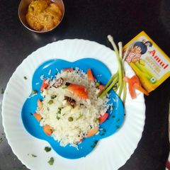 A picture of BUTTER Garlic VEGETABLE FRIED Rice.