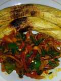 Oven Grilled Plantain and Utazi Sauce
