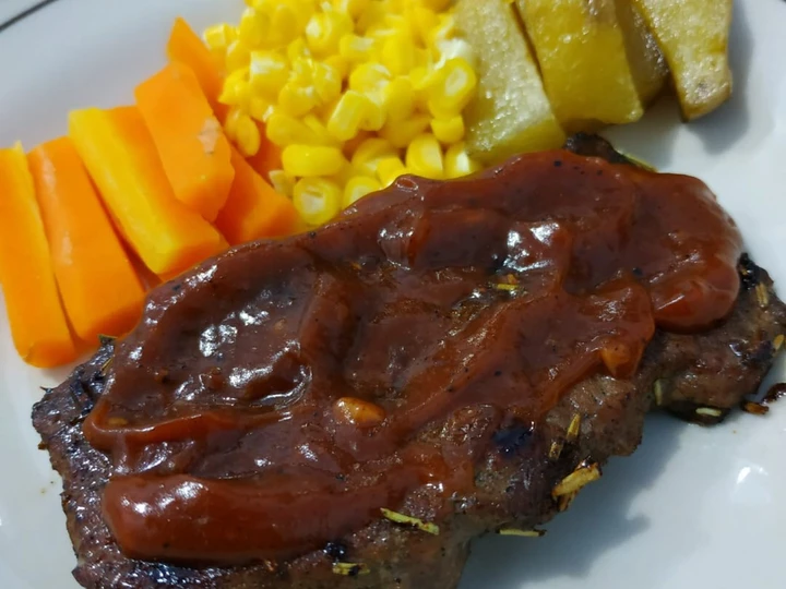Langkah Gampang Membikin Resep Beef Steak Barbeque yang Menggugah Selera Anti Ribet, Sempurna