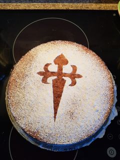 Una foto de Tarta de Santiago