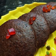 A picture of Chocolate Idli Cake.