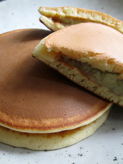 A picture of Dorayaki with Sweet Potato Paste.