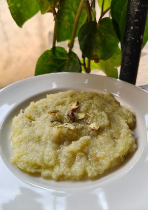 A picture of Bottle Gourd and Coconut Halwa.