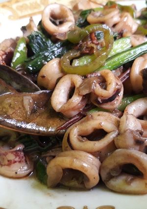Foto resep Oseng cumi