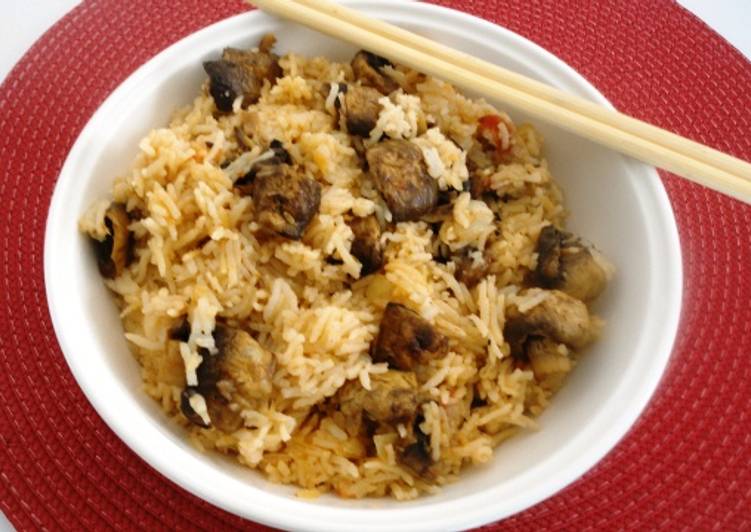 Spicy Tomato Mushroom Rice