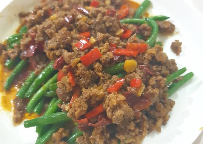 Resep Buncis Szechuan Simple Oleh Saza S Homebaked Cookpad