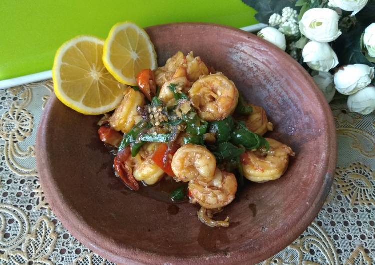 Udang Kupas Pedas Manis