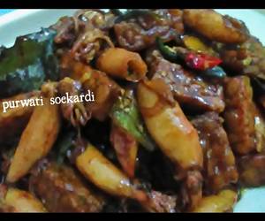 Resep Terbaik Cumi dan tempe bumbu kecap Enak dan Sehat