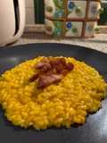 Riso cremoso alla zucca e pancetta croccante 🍂