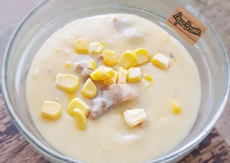Recipe: Delicious Creamy Corn Soup (Sop Krim Jagung