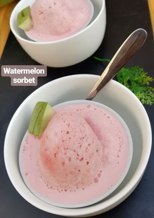 A picture of Watermelon sorbet.