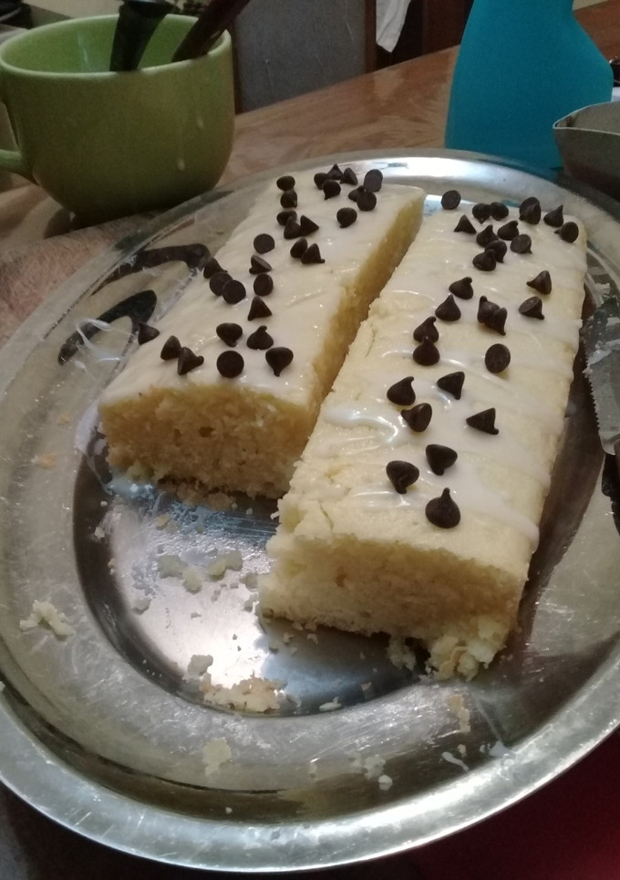 Una foto de Budín de limón con chips