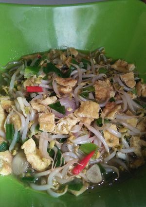 Foto resep Tumis toge telur dadar