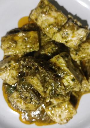 নিরামিষ পনির হরিয়ালি( niramish paneer hariyali recipe in Bengali রেসিপির প্রধান ছবি
