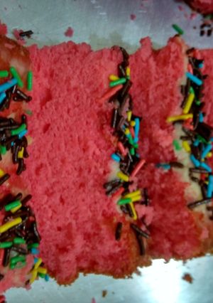 Foto resep Strawberry cake super lembut+irit