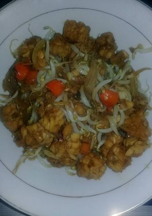 Foto resep Tumis toge dan tempe simple gak pake lama