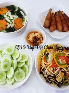 Hình của món Cơm nhà đơn giản mà ngon 251(Mâm cơm chay).
