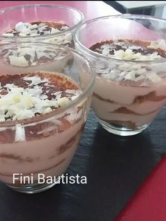 Una foto de Saludable tiramisú
