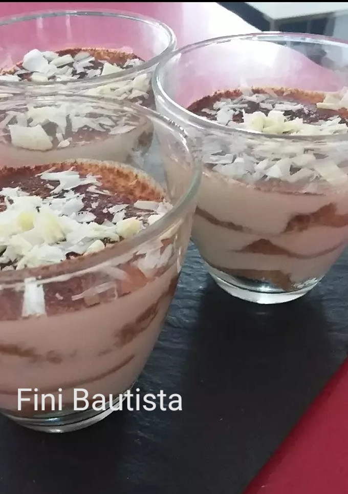 Una foto de Saludable tiramisú