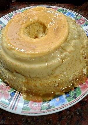 Una foto de Flan casero