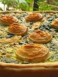 Quiche Espinafre e quejo ziegenkäse