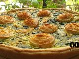Quiche Espinafre e quejo ziegenkäse