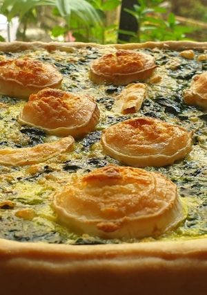Foto de Quiche Espinafre e quejo ziegenkäse