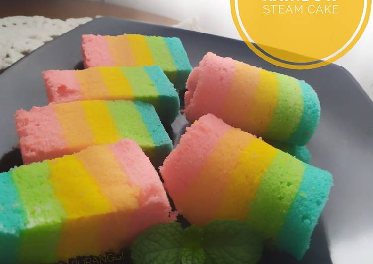 Rainbow Steam Cake