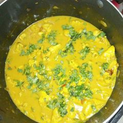 A picture of Coconut chicken breast curry #author marathon.