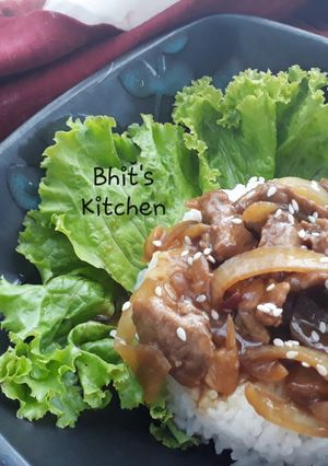 Foto resep Rice Bowl Beef Teriyaki