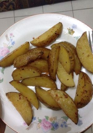 Foto resep Potato wedges (no oven)