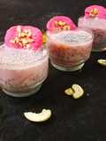 Rose sandesh in sabza fallooda kheer
