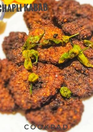 A picture of Chapli kabab.
