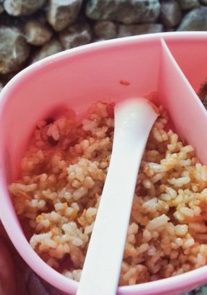 Foto resep Nasi goreng wortel & perkedel hati ayam