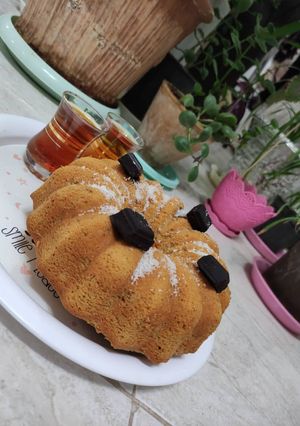 عکسی از دستور کیک نسکافه ای🤤