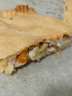 Una foto de Calzone/coca de pollo de aprovechamiento