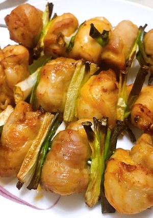 氣炸 香蔥辣味雞肉串 的食譜成品照片