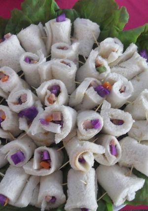 Hình của món Sandwich cuộn.