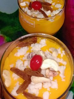 ম্যাঙ্গো মিল্কশেক (Mango milkshake recipe in Bengali) রেসিপির প্রধান ছবি
