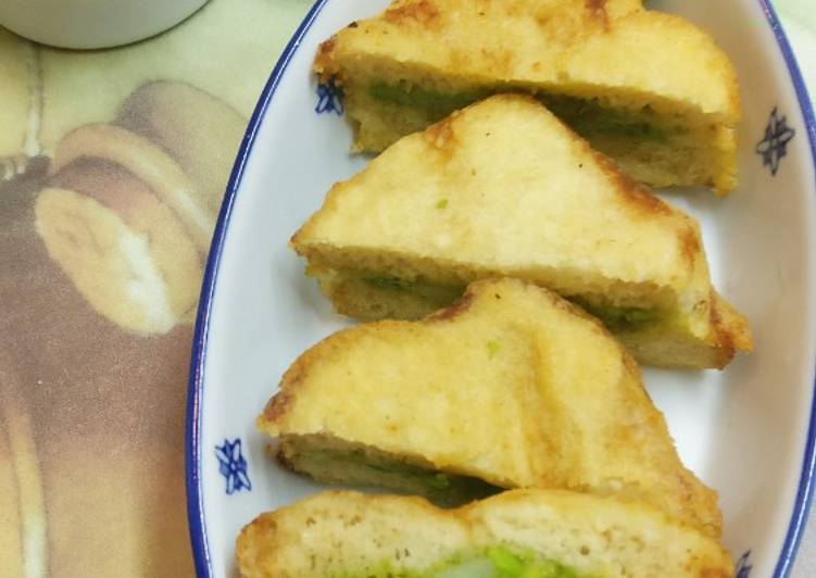 Easiest Way to Make Any-night-of-the-week Peas Stuffed Sandwich Pakode with a twist