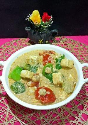 A picture of Niramish Paneer Bengali Style Sabji.