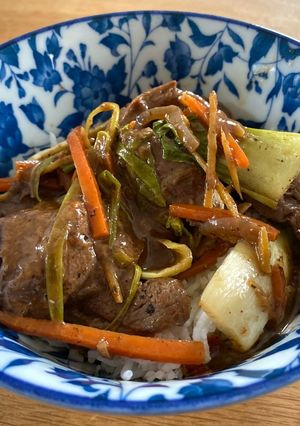 A picture of Ketjap Knas – Indonesian-spiced venison.