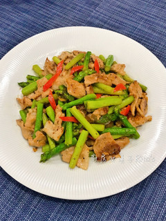 蘆筍炒里肌 的食譜成品照片