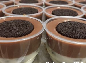Foto resep Dessert Puding Oreo Milo - ide cemilan manis