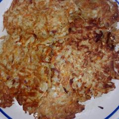 A picture of Sweet potatoes pancake.