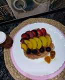 Pancake saludable de avena y harina de coco