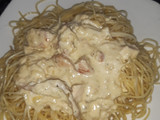 Pechuga en salsa de queso