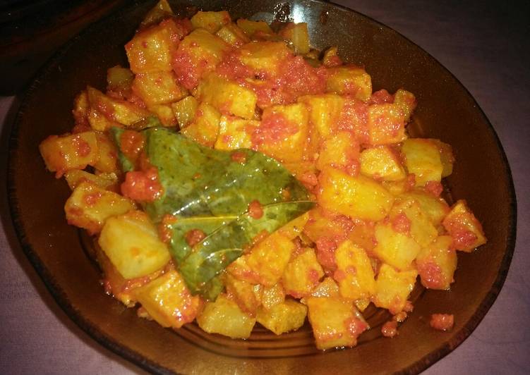 Kentang balado simple