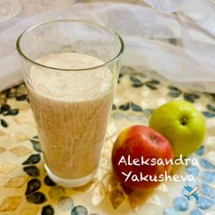 Healthy oat dessert with overripe banana A picture of Healthy oat dessert with overripe banana.