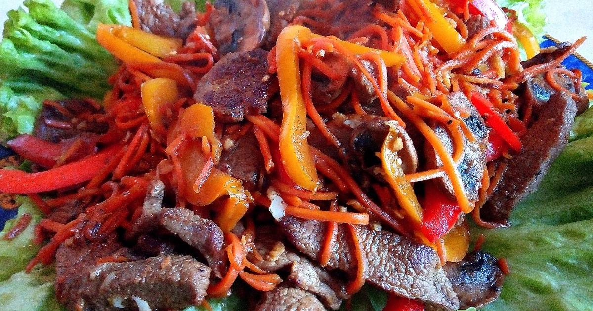 Салат с говядиной рецепт с фото очень вкусный и простой рецепт